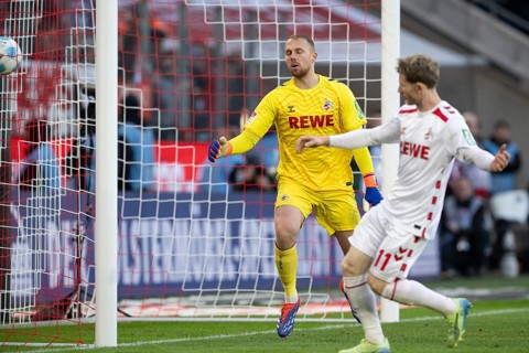 Marvin Schwäbe (1.FC Köln, Goalkeeper, #1), Florian Kainz (1.FC Köln, Midfield, #11) Own goal 2:2