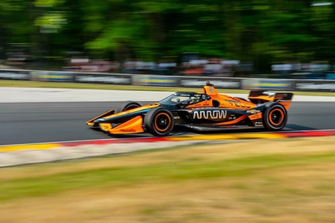FELIX ROSENQVIST (6) of Varnamo, Sweden travels through the turns during a practice for the Sonsio