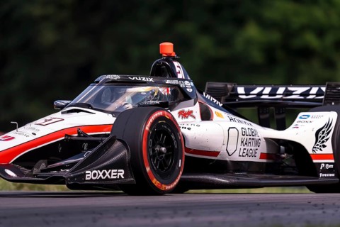 TOBY SOWERY (R) (51) of Cambridge, England practices for the Honda Indy 200 at Mid-Ohio Sports Car