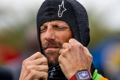 ROMAIN GROSJEAN (77) of Geneva, Switzerland prepares for the Inaugural Thermal Club $1 Million