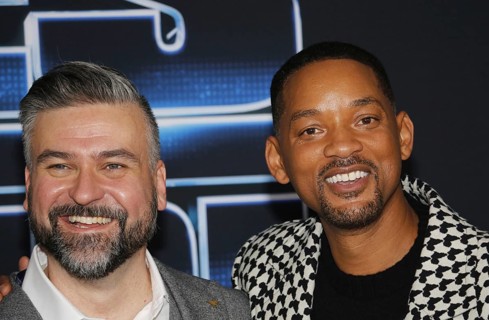 Troy Quane and Will Smith at the Los Angeles premiere of 'Spies In Disguise' held at the El Capitan