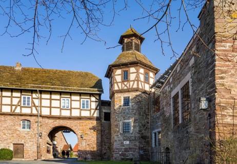 Wülmersen moated castle, Trendelburg, Hesse, Germany