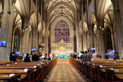 Manhattan, New York City, New York, USA, North America, Interior view of the majestic Trinity