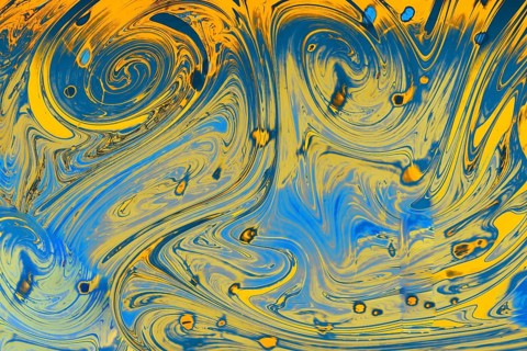 Traditional Ottoman Turkish abstract marbling art patterns as background