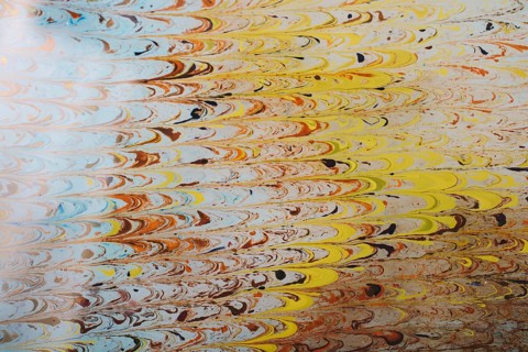 Abstract marbling art patterns in paint as background