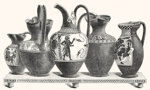 Wine jugs from ancient Greece