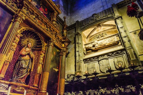 Tomb of Blessed Ramon Llull, by Guillem Sagrera, chapel of our Lady of Consolation, Sant Francesc.