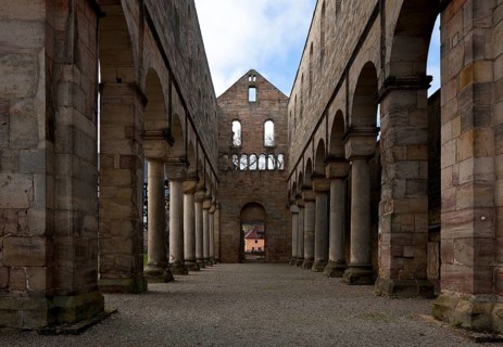 Paulinzella, monastery ruins. Main construction period 1105-24 since 16-17th century Ruin of