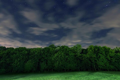 Night sky backgrounds with stars and clouds