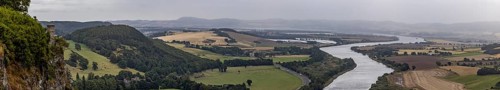 Kinnoull Hill Tower, old tower high above the River Tay, Perth, Scotland, Great Britain
