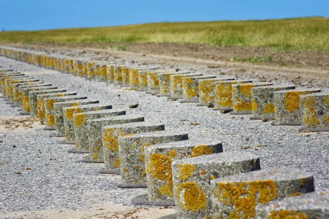 North Sea coast at Pilsum lighthouse