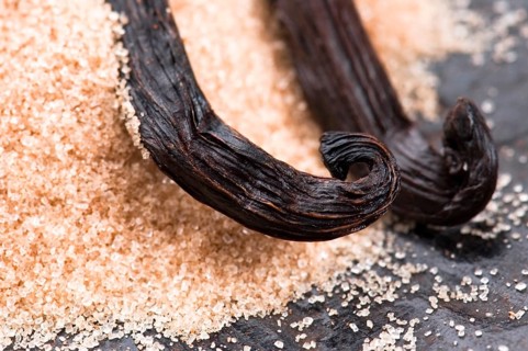 Vanilla beans with brown sugar