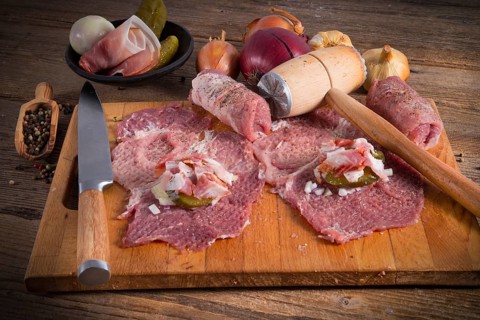 Meat beefs olive