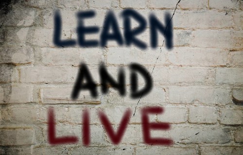 Learn And Live Concept