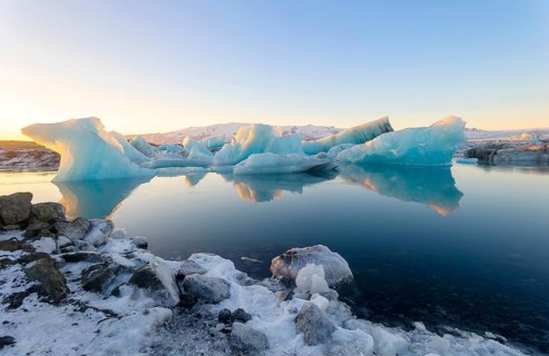 The Glacier Lagoon Jökulsarlon in Iceland, Europe, Iceland
