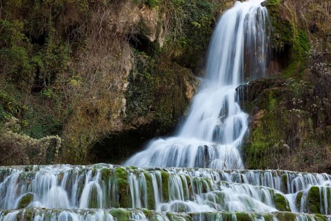 Orbaneja del Castillo waterfall, Burgos, Castilla y Leon, Spain
