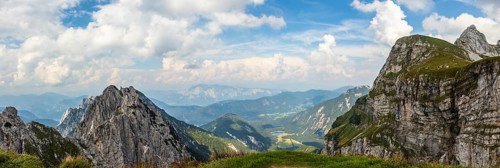 In the sanctuary of the Julian Alps, where the peaks can reach as high as 2500 m and more. The king