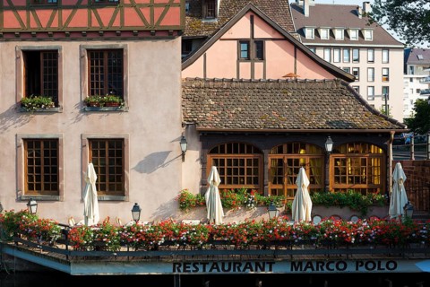 'Marco Polo' restaurant in Strasbourg, Bas-Rhin, Alsace, France