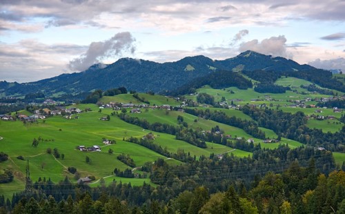 Landscape in the Bregenzerwald, Vorarlberg, Austria