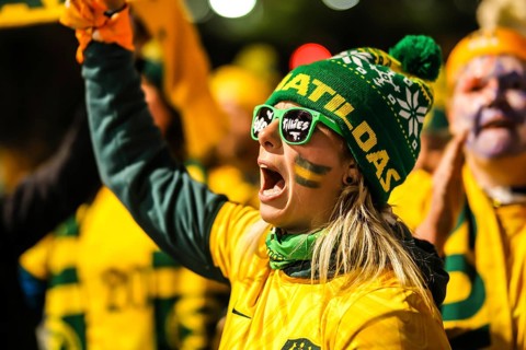 MELBOURNE, AUSTRALIA, JULY 31: Fans before Australia plays Canada at the FIFA Women's World Cup