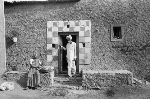 Rugged homes in Munagoli village in Bijapur district, Karnataka, India