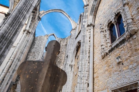 Remains of the convent of the Carmo. Lisbon, Portugal