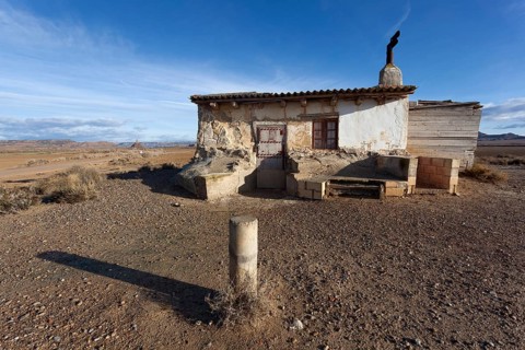 Refuge in the Bardenas reales, Navarra, Spain