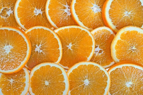 Background made from orange slices