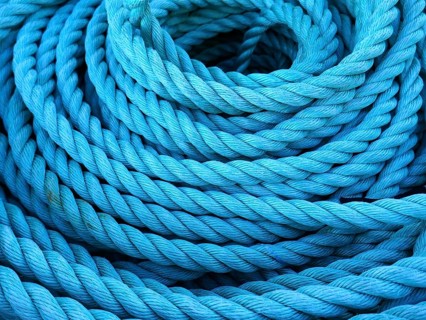 Blue cordage