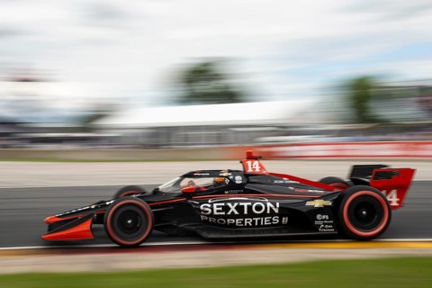 SANTINO FERRUCCI (14) of Woodbury, Connecticut drives on track during the XPEL Grand Prix at the