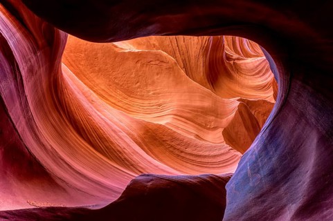 Antelope Canyon is a slot canyon in the American Southwest, on Navajo land east of Page, Arizona.