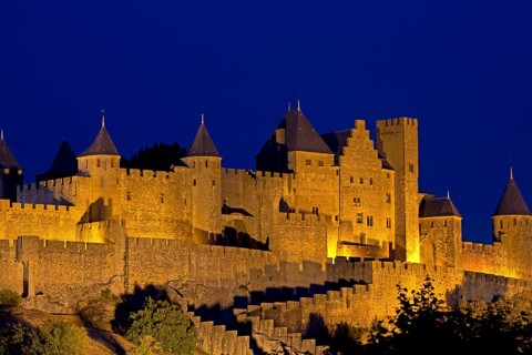 Carcassone by night
