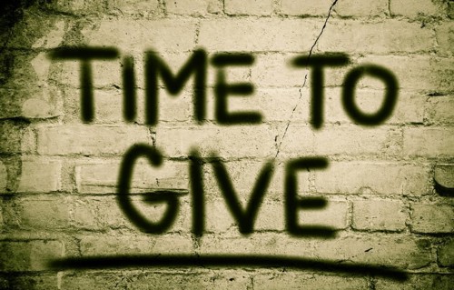 Time To Give Concept