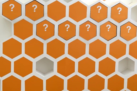 Storage room, stylized honeycomb