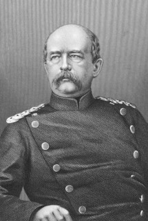 Otto von Bismarck (1815-1898) on engraving from the 1800s. Prussian German statesman and aristocrat