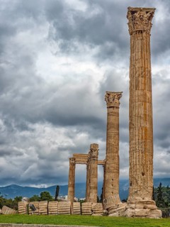 Detail of the Zeus temple in Athens