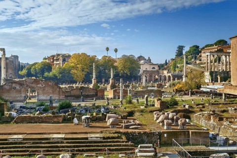 Roman Forum is a rectangular forum (plaza) surrounded by the ruins of several important ancient