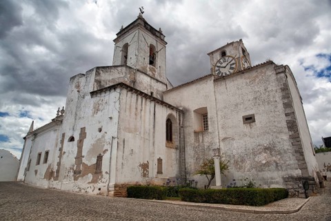Renovated historic Church of Santa Maria do Castelo, Tavira, Algarve, Portugal