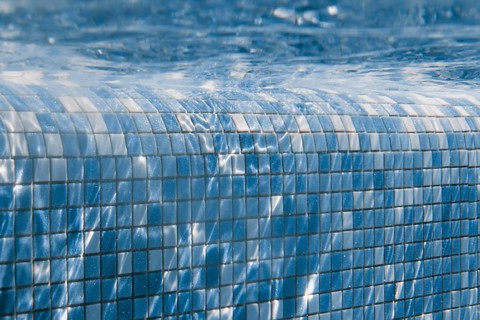 Mosaic tiles swimming pool Underwater