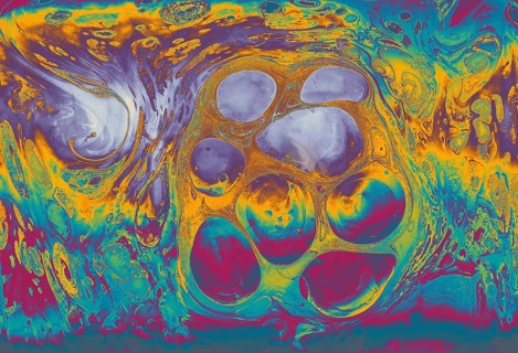 Traditional Ottoman Turkish marbling art patterns as abstract colorful background