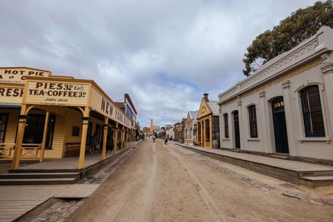 SOVEREIGN HILL, AUSTRALIA, April 17: Sovereign Hill is an open air museum recreating the atmosphere
