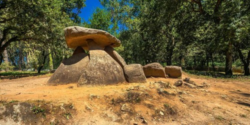 Megalithic Dolmen of Axeitos, Ribeira, Barbanza Peninsula, La Coruña, Galicia, Spain