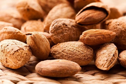 Sweet almonds with kernel, lodz, poland