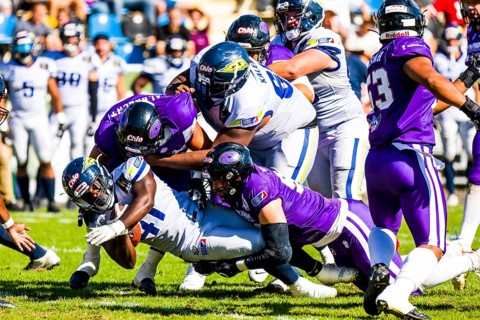 European League of Football/ Game : Stuttgart Surge at Frankfurt Galaxy , Sep. 04. 2022