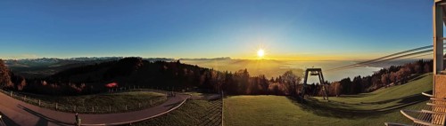 Lake Constance panorama at sunset from the Pfänder