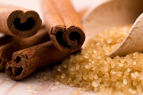Cinnamon with brown sugar, lodz, poland