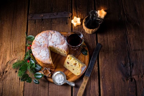 Eine köstliche echte italienische Mutter Weihnachten panettone