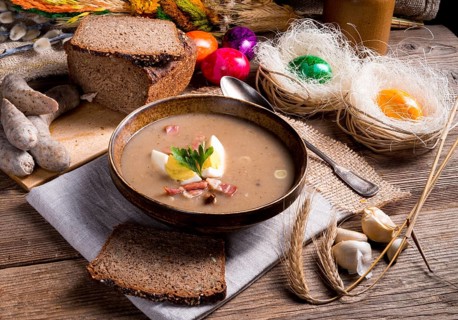 Polish Sour rye soup