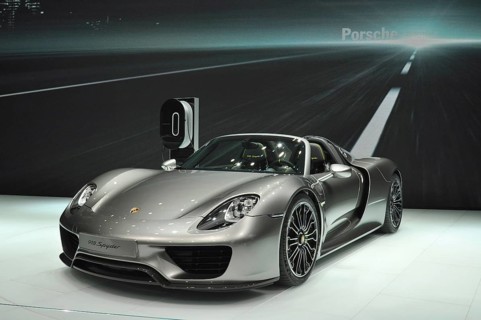 Porsche 918 Spyder with high-performance hybrid