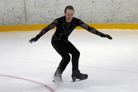 Sofia, Bulgaria - 28 February, 2021: Larry Loupolover of Bulgaria performs during the senior men